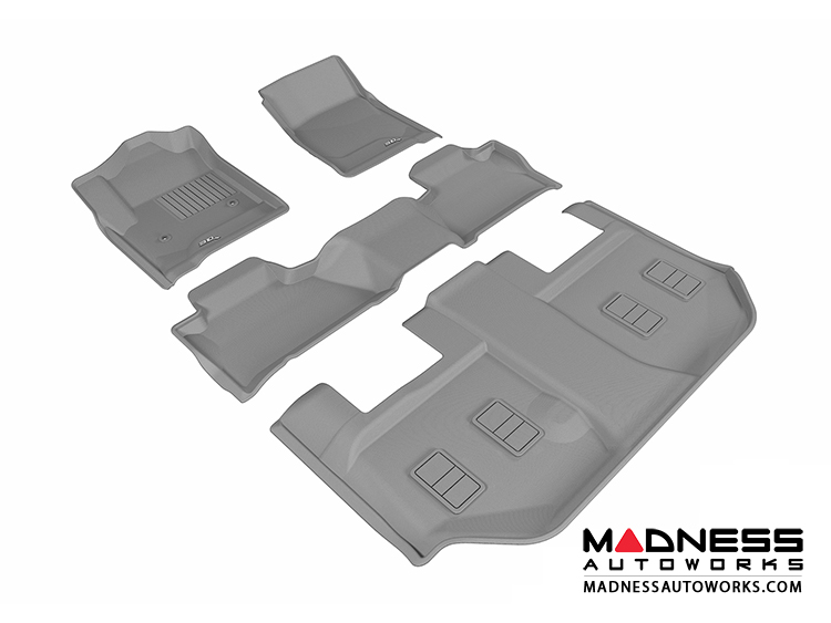Chevrolet Suburban Floor Mats (Set of 4) Gray by 3D MAXpider (2015